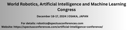 World Robotics, Artificial Intelligence and Machine Learning Congress