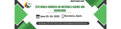 12th world congress Materials Science and Engineering