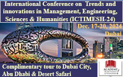 International Conference on Trends and Innovations in Management, Engineering, Sciences and Humanities (ICTIMESH 2024)