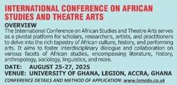 International Conference on African Studies and Theatre Arts