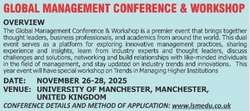 Global Management Conference and Workshop